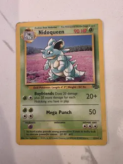 Pokemon Nidoqueen Rare Card Jungle Set 23/64 WOTC - MP - Image 1