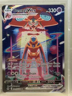 Deoxys Vmax GG45/GG70 Crown Zenith PSA Graded 9 Pokemon Trading Card Game - Image 2