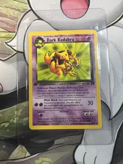 Pokemon TCG Cards 1st Edition Dark Kadabra 39/82 Team Rocket - Image 1