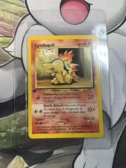 Cyndaquil 57/111 Neo Genesis 1st Edition 2000 Pokemon Card - Image 1