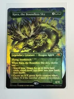 Kura, the Boundless Sky (Borderless) Kamigawa: Neon Dynasty Foil - Image 1