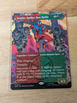 MTG Scarlet Spider, Ben Reilly 0214 Regular (Borderless) Marvel's Spider-Man NM - Image 1