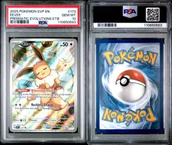 2025 POKEMON SVP PRISMATIC EVOLUTIONS ETB PROMO #173 EEVEE PSA 10 - Image 1