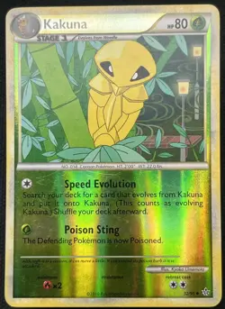 Pokemon Kakuna Unleashed 32/95 Reverse Holo Uncommon LP - Image 1