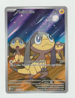 Pokemon TCG Mega Evolution Helioptile Full Art Illustration Rare Holo 143/132 - Image 1