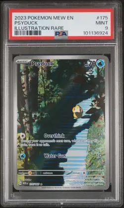 2023 POKEMON MEW EN-151 ILLUSTRATION RARE #175 PSYDUCK PSA 9 - Image 1