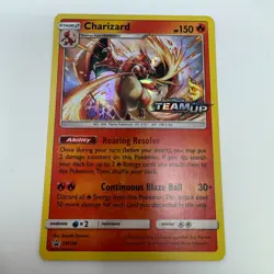 2019 Pokemon Sun Moon Black Star Promos Charizard Team Up Prerelease Holo #SM158 - Image 1
