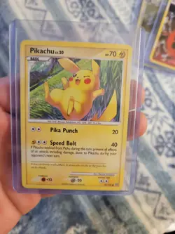 1x Pikachu - 70/100 - Common Lightly Played Pokemon Diamond & Pearl Stormfront - Image 1