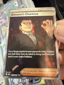 Giovanni's Charisma 197/165, Secret Rare, Pokemon TCG, Scarlet & Violet 151, W45 - Image 1