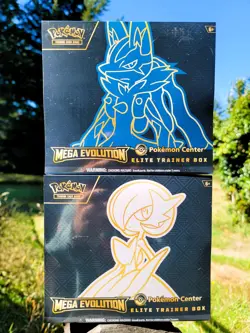 Pokemon Center Mega Evolution Lucario & Gardevoir ETB Set of 2 - FACTORY SEALED - Image 1