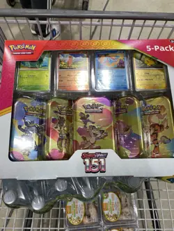 Pokemon TCG Scarlet & Violet 151 5 Mini Tin Bundle (Costco Bundle) - Image 1