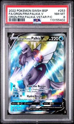 PALKIA V #253 PSA 8 • Pokemon Promo Origin Forme Black Star Promo - Image 1