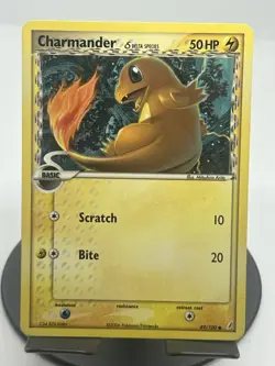 Pokemon TCG Charmander (Delta Species) 49/100 Crystal Guardians Regular LP - Image 1
