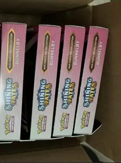Pokemon TCG Shining Fates Bunnelby Mad Party Pin Collection Sealed!! 4 Boxes!! 820650808685 - Image 2