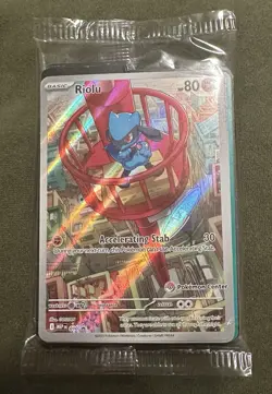 SEALED Riolu Pokemon Center Edition 010 Mega Evolution ETB Promo - Pokemon TCG - Image 1