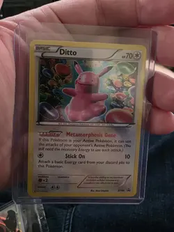 Pokemon TCG Ditto Black Star Promo Holo Card XY40 - Image 1