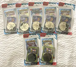 7xLot ~ Pokemon TCG Journey Together Sealed Blister Packs With Promo Card & Coin - Image 1