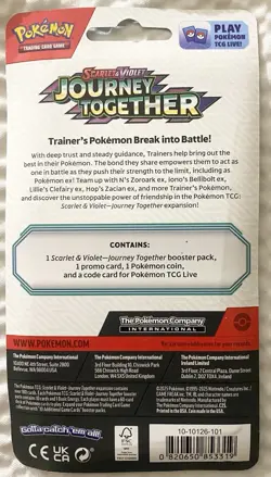 7xLot ~ Pokemon TCG Journey Together Sealed Blister Packs With Promo Card & Coin - Image 4