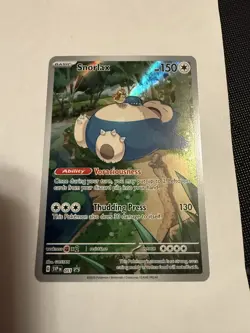 Pokemon TCG Scarlet & Violet 151 Snorlax Black Star Promo Card 051 - Image 1