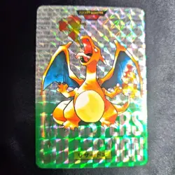 Pokemon Card Charizard Bandai Carddass No.006 Green Version 1996 Japanese - Image 1