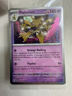 (53) Alakazam Holo Pokemon TCG Card 082/167 Cosmos Knockout Collection Exclusive - Image 1