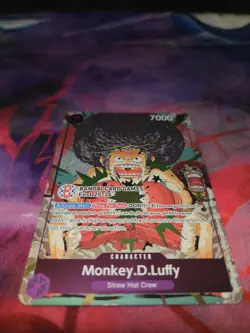 Bandai One Piece TCG Monkey D. Luffy P-080 Card Game Fest - Image 3