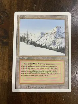Magic the Gathering Taiga Revised Edition Dual Land Regular Card - Image 1