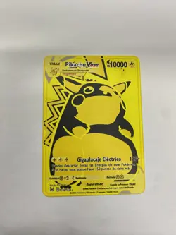 Pikachu VMAX Gold Metal Pokemon Card-Collectible Gift Display！Christmas - Image 4