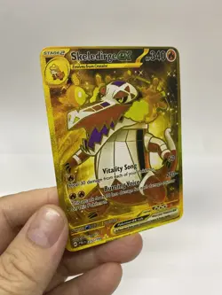 Skeledirge EX Gold Metal Pokemon Card-Collectible Gift Display！Christmas - Image 1