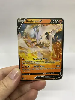 Reshiram V Gold Metal Pokemon Card-Collectible Gift Display！Christmas - Image 1