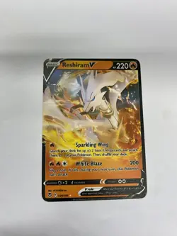 Reshiram V Gold Metal Pokemon Card-Collectible Gift Display！Christmas - Image 2
