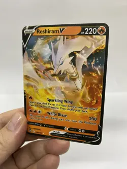 Reshiram V Gold Metal Pokemon Card-Collectible Gift Display！Christmas - Image 4