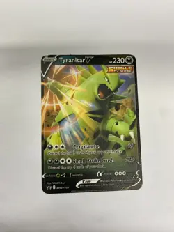 Tyranitar V Gold Metal Pokemon Card-Collectible Gift Display！Christmas - Image 5