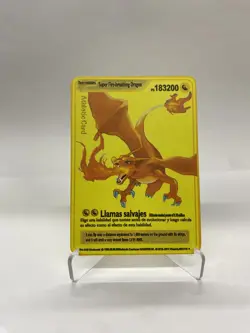Super Dragon Gold Metal Pokemon Card-Collectible Gift Display！Christmas - Image 2