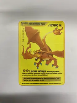 Super Dragon Gold Metal Pokemon Card-Collectible Gift Display！Christmas - Image 3