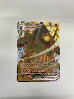 Coalossal Vmax Gold Metal Pokemon Card-Collectible Gift Display！Christmas - Image 3
