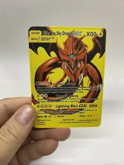 Sky Dragon GX Gold Metal Pokemon Card-Collectible Gift Display！Christmas - Image 2