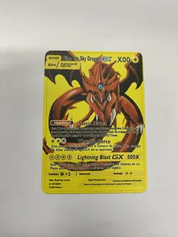Sky Dragon GX Gold Metal Pokemon Card-Collectible Gift Display！Christmas - Image 3