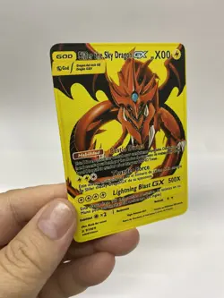 Sky Dragon GX Gold Metal Pokemon Card-Collectible Gift Display！Christmas - Image 5