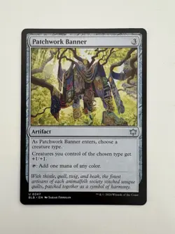 Patchwork Banner MTG Magic the Gathering Card NM Near Mint BLB - Image 1