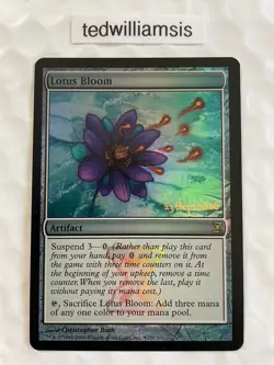 MtG Lotus Bloom Prerelease Cards Foil LP - Image 1