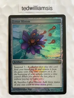 MtG Lotus Bloom Prerelease Cards Foil LP - Image 4