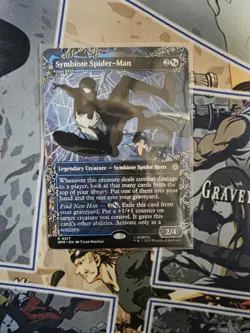 MTG Symbiote Spider-Man Regular 0217 (Borderless) Marvel's Spider-Man NM SPM - Image 1