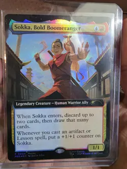 Sokka, Bold Boomeranger 004 Promo MTG Avatar The Last Airbender - Image 3