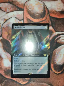 NM SURGE FOIL Mithril Coat Universes Beyond LTR MTG Magic the Gathering - Image 1
