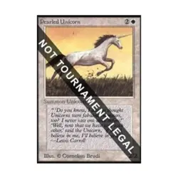 WOTC MtG Collector's Ed Pearled Unicorn (CE) (C) EX - Image 1