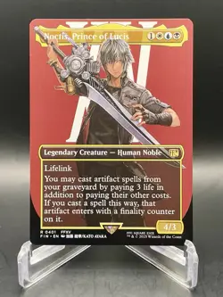 MTG Noctis, Prince of Lucis R 0401 [Borderless] Final Fantasy Rare Magic TCG NM - Image 1
