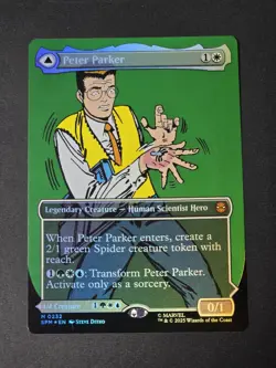 Peter Parker M 0232 (Borderless) MTG Magic: Marvel Spider-Man Foil - Image 1