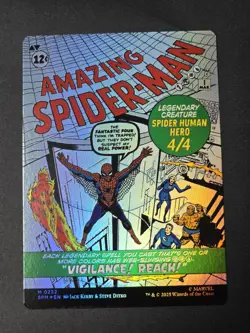 Peter Parker M 0232 (Borderless) MTG Magic: Marvel Spider-Man Foil - Image 2