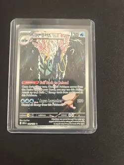 Clawitzer 141/132 Pokemon Mega Evolution Illustration Rare Near Mint NM - Image 1